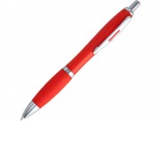 Ручка пластиковая шариковая MERLIN, красный
