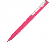 Ручка шариковая пластиковая Bon с покрытием soft touch, розовый