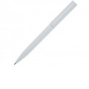 Шариковая ручка Unix из переработанной пластмассы, черные чернила - Белый