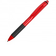 Ручка пластиковая шариковая Band, красный/черный