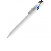 Ручка шариковая UMA SKY M, белый/синий