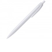 Ручка пластиковая шариковая STIX, черные чернила, белый