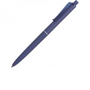 Ручка пластиковая soft-touch шариковая Plane, синий