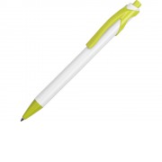 Ручка шариковая Тукан, белый/салатовый
