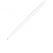 Шариковая ручка Alessio из переработанного ПЭТ, белый, черные чернила