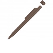 Ручка шариковая из переработанного пластика с матовым покрытием ON TOP RECY, коричневый