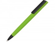 Ручка пластиковая шариковая C1 софт-тач, зеленое яблоко