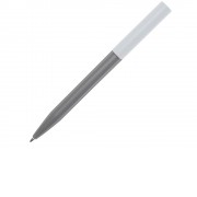 Шариковая ручка Unix из переработанной пластмассы, черные чернила - Серый