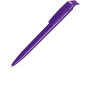 Ручка шариковая пластиковая RECYCLED PET PEN, синий, 1 мм, фиолетовый