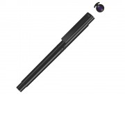 Капиллярная ручка в корпусе из переработанного материала rPET RECYCLED PET PEN PRO FL, черный с фиолетовым