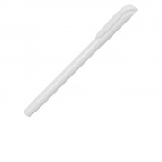 Ручка шариковая пластиковая Delta из переработанных контейнеров, белая