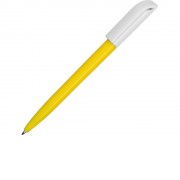Ручка пластиковая шариковая Миллениум Color BRL, желтый/белый