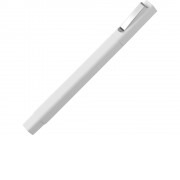 Ручка шариковая пластиковая Quadro Soft, квадратный корпус с покрытием софт-тач, белый