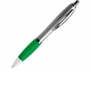 Ручка пластиковая шариковая CONWI, серебристый/папоротник