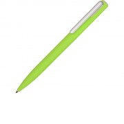 Ручка шариковая пластиковая Bon с покрытием soft touch, зеленое яблоко (Р)
