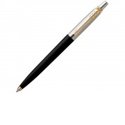 Шариковая ручка Parker Jotter K160, цвет: Black/GT, стержень: F, цвет чернил: blue, в подарочной упаковке.