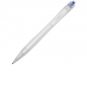 Шариковая ручка Honua из переработанного ПЭТ, прозрачный/ярко-синий