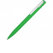 Ручка шариковая пластиковая Bon с покрытием soft touch, зеленый