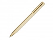 Пластиковая шариковая ручка Leon, золотистый металлик