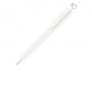 Ручка шариковая пластиковая RECYCLED PET PEN switch, синий, 1 мм, белый