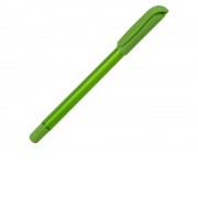 Ручка шариковая пластиковая Delta из переработанных контейнеров, зеленая