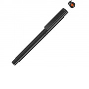 Капиллярная ручка в корпусе из переработанного материала rPET RECYCLED PET PEN PRO FL, черный с оранжевым