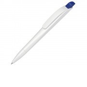 Ручка шариковая пластиковая Stream, белый/синий