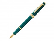 Перьевая ручка Cross Bailey Light Polished Green Resin and Gold Tone, перо F