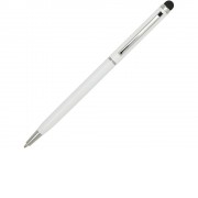 Шариковая ручка Ore алюминиевая со стилусом - Белый
