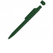 Ручка шариковая из переработанного пластика с матовым покрытием ON TOP RECY, зеленый