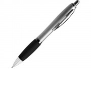 Ручка пластиковая шариковая CONWI, серебристый/черный
