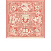 Платок Русская резьба по кости