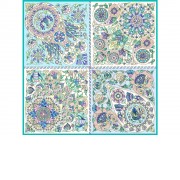 Платок Русская эмаль нежная 100% шёлк