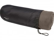 Плед Willow из флиса, вторичного ПЭТ, темно-серый