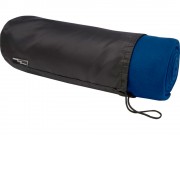 Плед Willow из флиса, вторичного ПЭТ, темно-синий