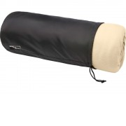 Плед Marigold из флиса из вторичного ПЭТ и искусственного меха, бежевый/белый