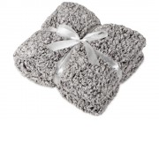 Плед флисовый Ally, бело-черный