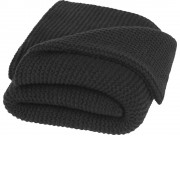 Вязанное одеяло Suzy 150 x 120 см из полиэстера, сплошной черный