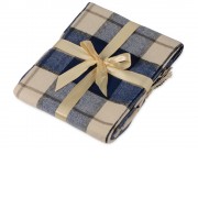Плед акриловый в клетку Tartan, синий