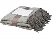 Плед елочка Haven, серый