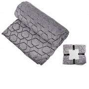 Светящийся в темноте плед Lattice черный