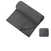 Плед для путешествий Flight в чехле с ручкой и карманом, серый