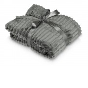 Плед Wave флисовый, серый