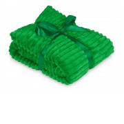 Плед Wave флисовый, зеленый