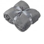 Плед мягкий флисовый Fancy, серый