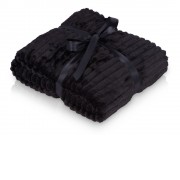 Плед Wave флисовый, черный