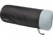 Плед Marigold из флиса из вторичного ПЭТ и искусственного меха, серый/белый