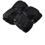 Плед мягкий флисовый Fancy, черный