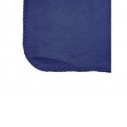 Плед BERING из гладкого флиса плотностью 200 г/м2 с чехлом в тон, темно-синий