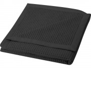Вафельное одеяло Abele 150 x 140 см из хлопка, сплошной черный